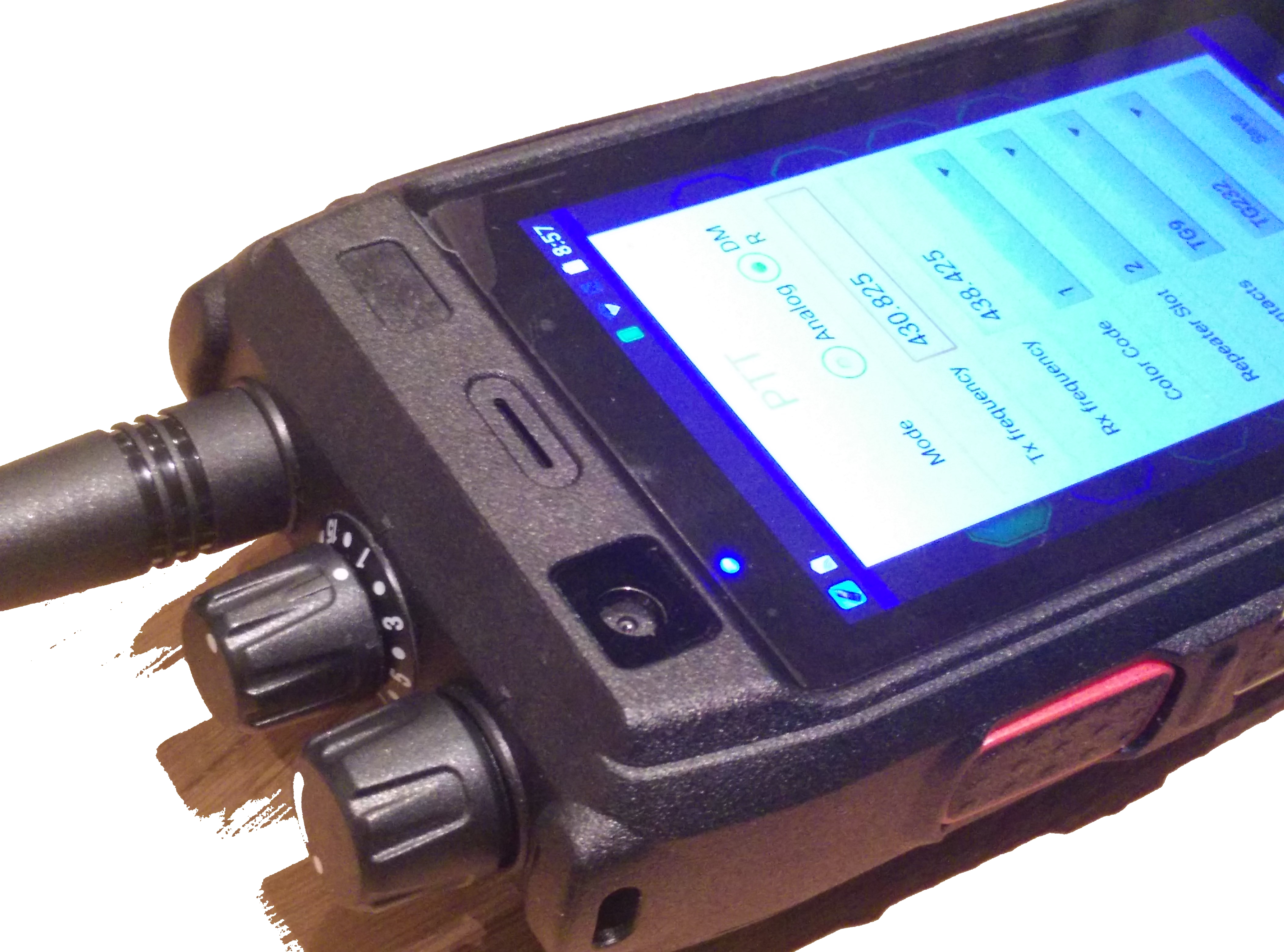 Ham Radio DMR Handfunkger t Mit Android Betriebssystem Wird Zu Sehen 